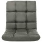 vidaXL Tumbona de suelo plegable microfibra gris oscuro vidaXL Tumbona de suelo plegable microfibra gris oscuro