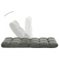 vidaXL Tumbona de suelo plegable microfibra gris oscuro vidaXL Tumbona de suelo plegable microfibra gris oscuro