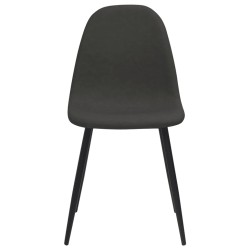 vidaXL Sillas de comedor 2 uds cuero sintético negro 45x53,5x83 cm
