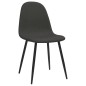vidaXL Sillas de comedor 2 uds cuero sintético negro 45x53,5x83 cm vidaXL Sillas de comedor 2 uds cuero sintético negro 45x53,5x83 cm