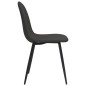 vidaXL Sillas de comedor 2 uds cuero sintético negro 45x53,5x83 cm vidaXL Sillas de comedor 2 uds cuero sintético negro 45x53,5x83 cm