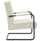 vidaXL Silla voladiza de terciopelo blanco crema vidaXL Silla voladiza de terciopelo blanco crema