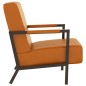 vidaXL Sillón de cuero sintético marrón vidaXL Sillón de cuero sintético marrón