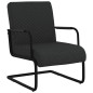 vidaXL Silla voladiza cuero sintético negra vidaXL Silla voladiza cuero sintético negra