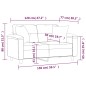 vidaXL Sofá de 2 plazas con cojines cuero sintético rojo tinto 120 cm vidaXL Sofá de 2 plazas con cojines cuero sintético rojo tinto 120 cm