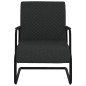 vidaXL Silla voladiza cuero sintético negra vidaXL Silla voladiza cuero sintético negra