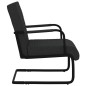 vidaXL Silla voladiza cuero sintético negra vidaXL Silla voladiza cuero sintético negra