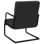 vidaXL Silla voladiza cuero sintético negra vidaXL Silla voladiza cuero sintético negra