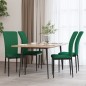vidaXL Sillas de comedor 4 unidades terciopelo verde oscuro vidaXL Sillas de comedor 4 unidades terciopelo verde oscuro