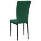 vidaXL Sillas de comedor 4 unidades terciopelo verde oscuro vidaXL Sillas de comedor 4 unidades terciopelo verde oscuro