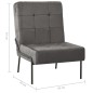 vidaXL Silla de relajación de terciopelo gris oscuro 65x79x87 cm vidaXL Silla de relajación de terciopelo gris oscuro 65x79x87 cm