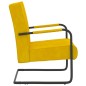vidaXL Silla voladiza de terciopelo amarillo mostaza vidaXL Silla voladiza de terciopelo amarillo mostaza