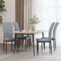 vidaXL Sillas de comedor 4 unidades terciopelo gris claro vidaXL Sillas de comedor 4 unidades terciopelo gris claro