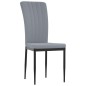 vidaXL Sillas de comedor 4 unidades terciopelo gris claro vidaXL Sillas de comedor 4 unidades terciopelo gris claro