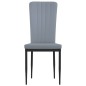 vidaXL Sillas de comedor 4 unidades terciopelo gris claro vidaXL Sillas de comedor 4 unidades terciopelo gris claro