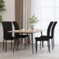 vidaXL Sillas de comedor 4 unidades terciopelo negro vidaXL Sillas de comedor 4 unidades terciopelo negro