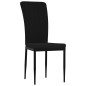 vidaXL Sillas de comedor 4 unidades terciopelo negro vidaXL Sillas de comedor 4 unidades terciopelo negro