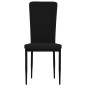 vidaXL Sillas de comedor 4 unidades terciopelo negro vidaXL Sillas de comedor 4 unidades terciopelo negro