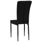 vidaXL Sillas de comedor 4 unidades terciopelo negro vidaXL Sillas de comedor 4 unidades terciopelo negro