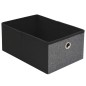vidaXL Banco almacenaje plegable lino sintético 76x38x38 gris oscuro vidaXL Banco almacenaje plegable lino sintético 76x38x38 gris oscuro