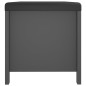 vidaXL Caja de almacenaje y cojín madera ingeniería gris 105x40x45 cm