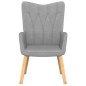 vidaXL Sillón de relax de tela gris claro vidaXL Sillón de relax de tela gris claro