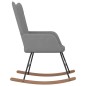vidaXL Silla mecedora de tela gris oscuro vidaXL Silla mecedora de tela gris oscuro