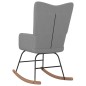 vidaXL Silla mecedora de tela gris oscuro vidaXL Silla mecedora de tela gris oscuro