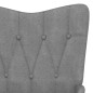 vidaXL Silla mecedora de tela gris oscuro vidaXL Silla mecedora de tela gris oscuro