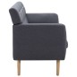 vidaXL Sofá de 3 plazas tapizado de tela gris oscuro 172x70x82 cm vidaXL Sofá de 3 plazas tapizado de tela gris oscuro 172x70x82 cm