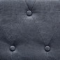 vidaXL Sofá Chesterfield de 2 plazas piel de ante artificial gris vidaXL Sofá Chesterfield de 2 plazas piel de ante artificial gris