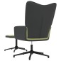 vidaXL Silla de relajación con reposapiés terciopelo y PVC verde claro vidaXL Silla de relajación con reposapiés terciopelo y PVC verde claro