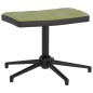 vidaXL Silla de relajación con reposapiés terciopelo y PVC verde claro vidaXL Silla de relajación con reposapiés terciopelo y PVC verde claro