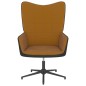 vidaXL Silla de relajación de terciopelo marrón y PVC vidaXL Silla de relajación de terciopelo marrón y PVC