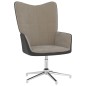 vidaXL Silla de relajación con reposapiés terciopelo y PVC gris claro vidaXL Silla de relajación con reposapiés terciopelo y PVC gris claro
