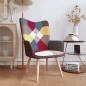 vidaXL Silla de relajación de tela patchwork vidaXL Silla de relajación de tela patchwork