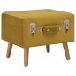 vidaXL Taburetes de almacenaje 3 piezas terciopelo amarillo mostaza vidaXL Taburetes de almacenaje 3 piezas terciopelo amarillo mostaza