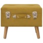 vidaXL Taburetes de almacenaje 3 piezas terciopelo amarillo mostaza vidaXL Taburetes de almacenaje 3 piezas terciopelo amarillo mostaza