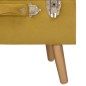 vidaXL Taburetes de almacenaje 3 piezas terciopelo amarillo mostaza vidaXL Taburetes de almacenaje 3 piezas terciopelo amarillo mostaza