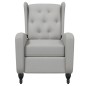 vidaXL Sillón de masaje reclinable de tela gris claro vidaXL Sillón de masaje reclinable de tela gris claro