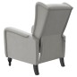 vidaXL Sillón de masaje reclinable de tela gris claro vidaXL Sillón de masaje reclinable de tela gris claro