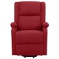 vidaXL Sillón de masaje elevable tela rojo tinto vidaXL Sillón de masaje elevable tela rojo tinto