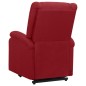 vidaXL Sillón de masaje elevable tela rojo tinto vidaXL Sillón de masaje elevable tela rojo tinto