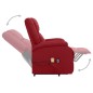 vidaXL Sillón de masaje elevable tela rojo tinto vidaXL Sillón de masaje elevable tela rojo tinto