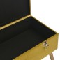 vidaXL Banco con compartimento de terciopelo amarillo mostaza 80 cm vidaXL Banco con compartimento de terciopelo amarillo mostaza 80 cm
