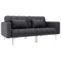 vidaXL Sofá cama de tela gris oscuro vidaXL Sofá cama de tela gris oscuro
