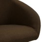 vidaXL Sillas de comedor giratorias 2 unidades tela marrón oscuro vidaXL Sillas de comedor giratorias 2 unidades tela marrón oscuro