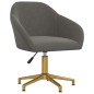 vidaXL Silla de comedor giratoria de terciopelo gris oscuro vidaXL Silla de comedor giratoria de terciopelo gris oscuro