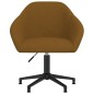 vidaXL Sillas de comedor giratorias 2 unidades terciopelo marrón vidaXL Sillas de comedor giratorias 2 unidades terciopelo marrón