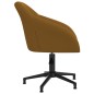 vidaXL Sillas de comedor giratorias 2 unidades terciopelo marrón vidaXL Sillas de comedor giratorias 2 unidades terciopelo marrón